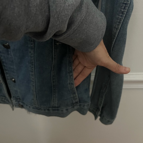 Linda Richards Luxury - Denim Jack with Removable Genuine Fur - Size S - No Flaw - Picture 8 of 10